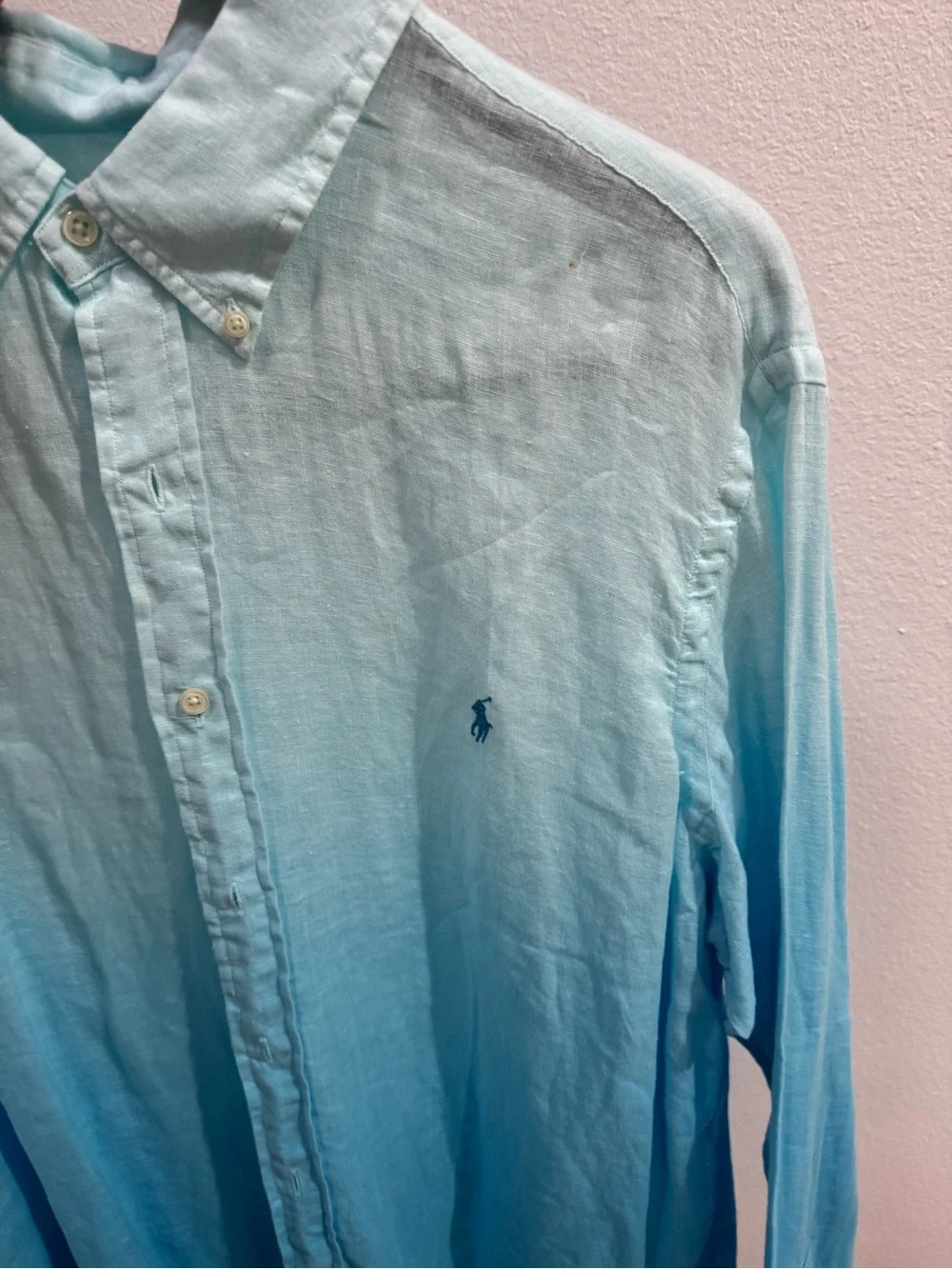 Polo by Ralph Lauren Aqua Ombre Button-Down Shirt